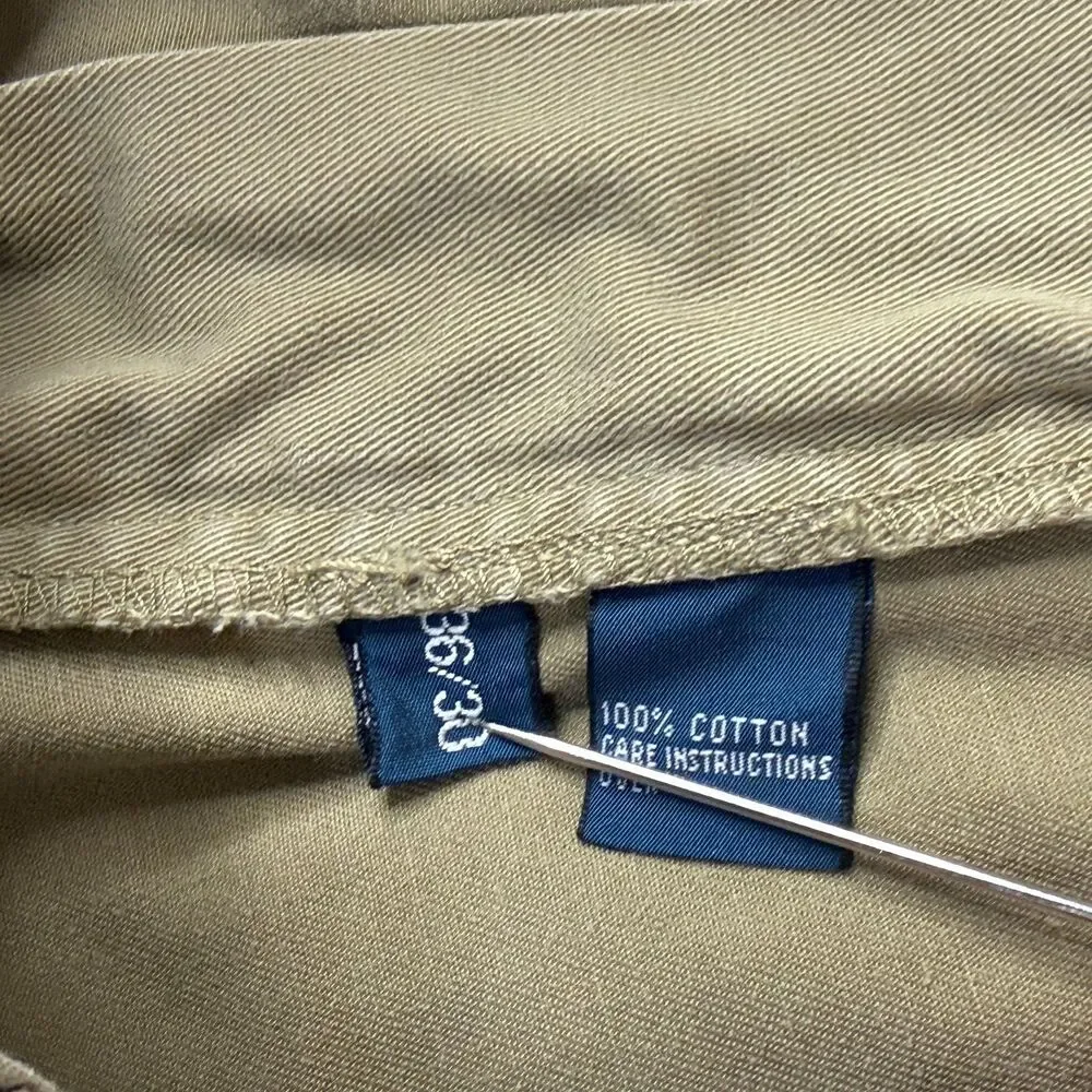 POLO RALPH LAUREN Pants Men 36x30 Khaki Polo Chino Classic Fit Cotton Twill Flat